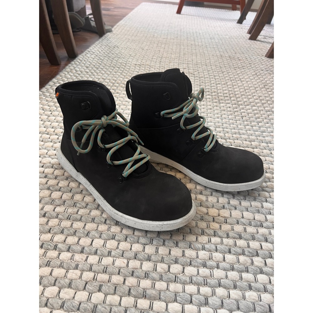 Bogs Cypress Lace Composite Toe Work Boots Womens 9 Black Waterproof 78921CT-009